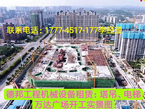 萬(wàn)達(dá)廣場(chǎng)、岳麓青城一二三期   租賃塔吊、電梯實(shí)情